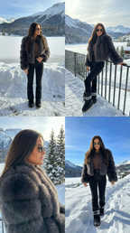 MONTBLANC CROPPED FUR COAT
