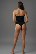 Bandeau Bodysuit in Black