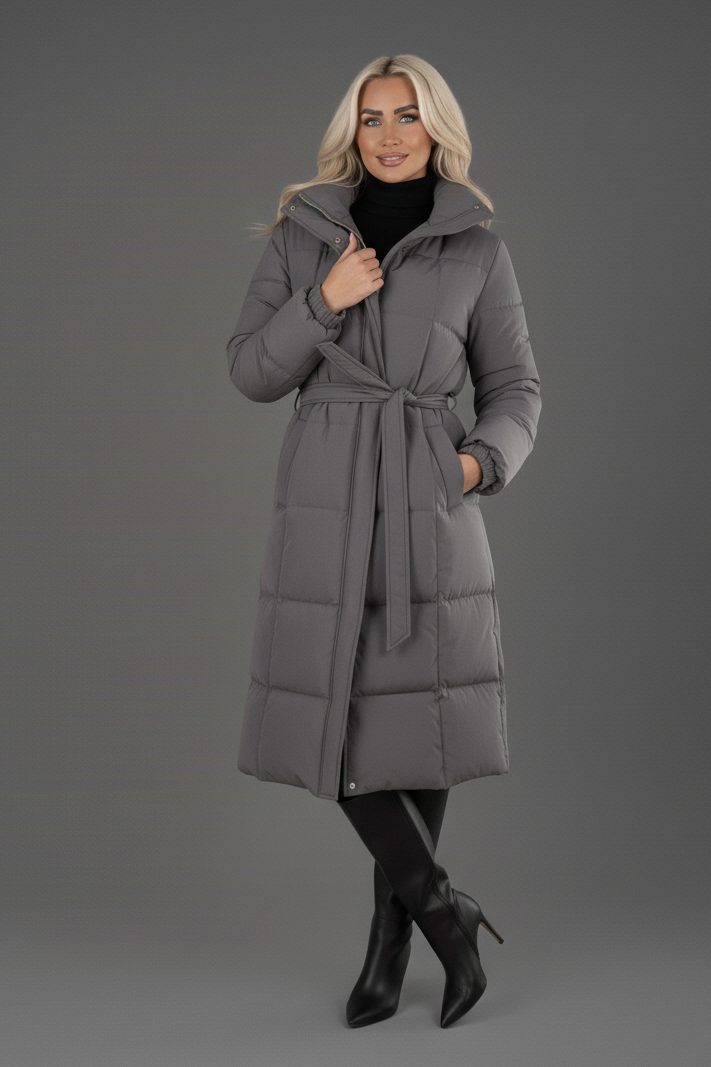 THE AVALON COAT - DARK GREY