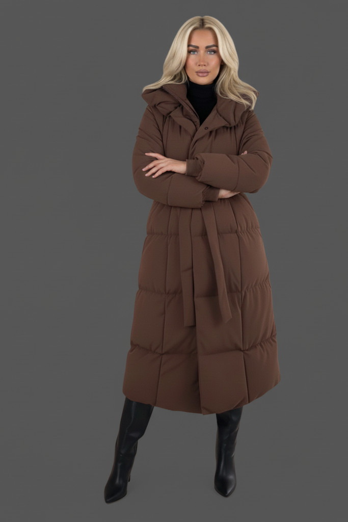 THE AVALON COAT - DARK BROWN