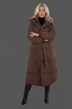 THE AVALON COAT - DARK BROWN