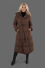 THE AVALON COAT - DARK BROWN