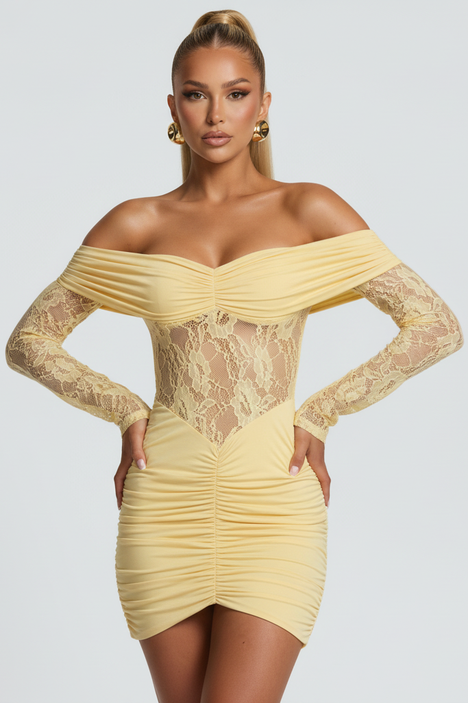 THE MOONFIRE MINI DRESS - WHITE