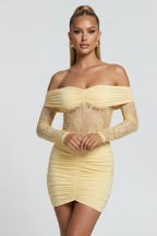 THE MOONFIRE MINI DRESS - WHITE