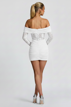 THE MOONFIRE MINI DRESS - WHITE