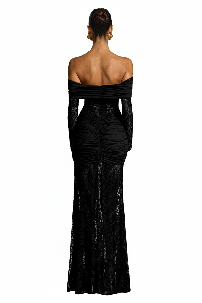 THE MOONFIRE MAXI DRESS - BLACK