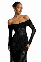 THE MOONFIRE MAXI DRESS - BLACK