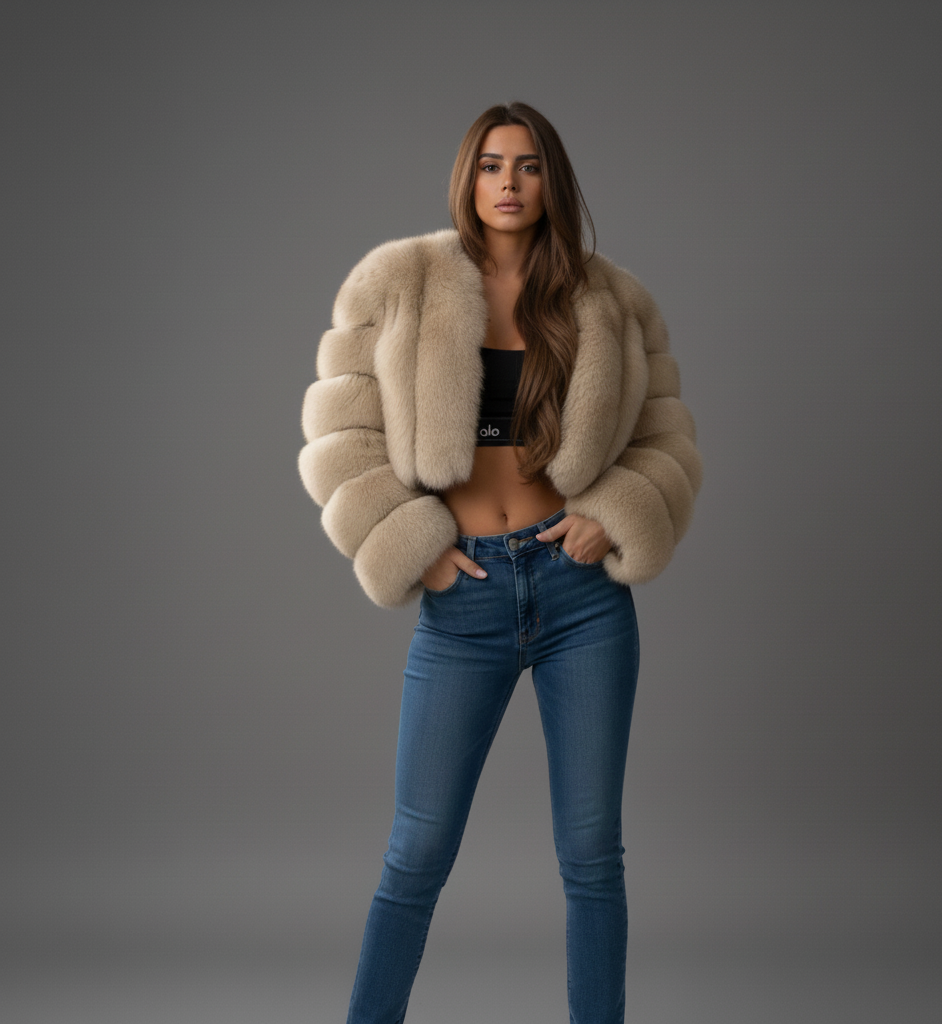 Montblanc faux fur coat