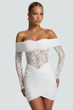 THE MOONFIRE MINI DRESS - WHITE