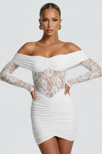 THE MOONFIRE MINI DRESS - WHITE