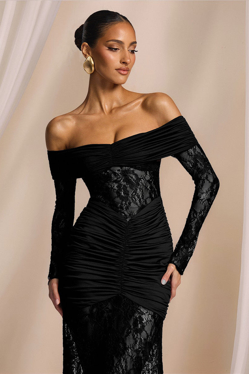 THE MOONFIRE MAXI DRESS - BLACK