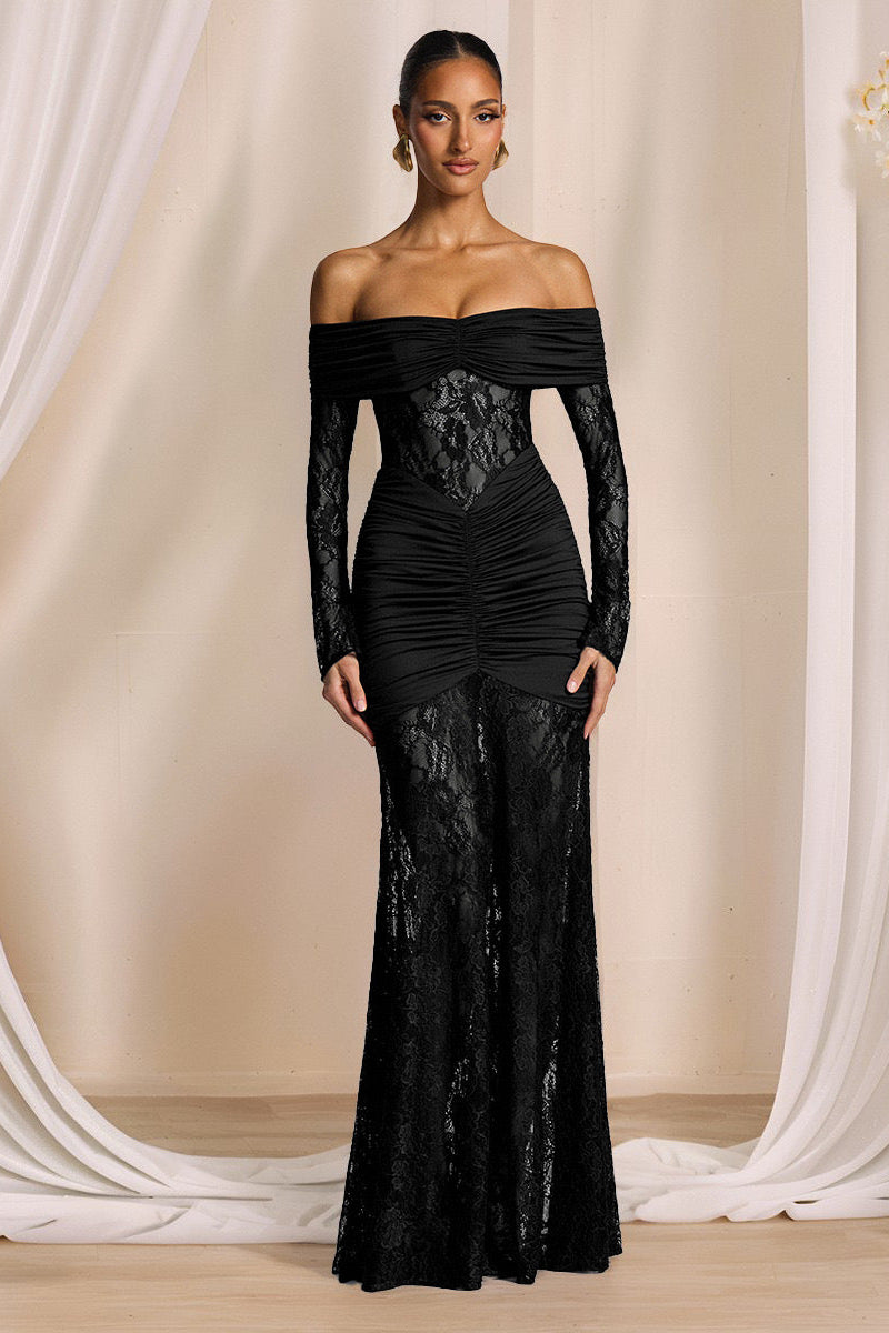 THE MOONFIRE MAXI DRESS - BLACK