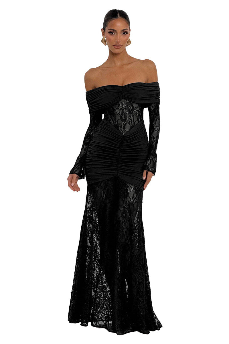 THE MOONFIRE MAXI DRESS - BLACK