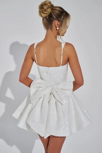 THE SUGARBLUSH MINI DRESS - WHITE