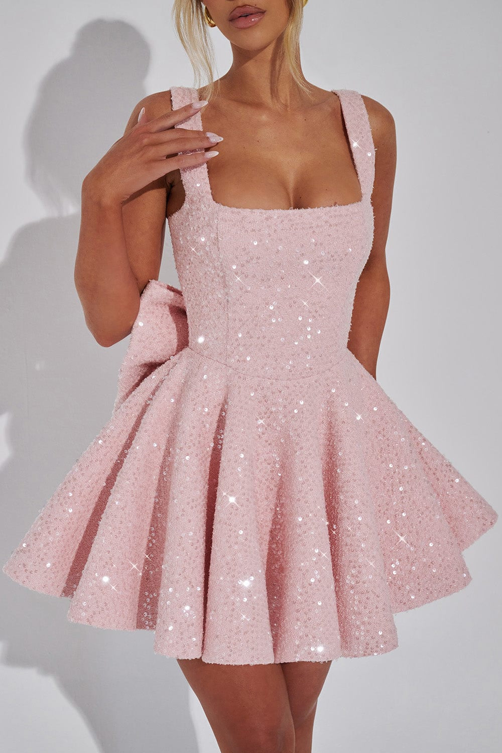 THE SUGARBLUSH MINI DRESS - PINK