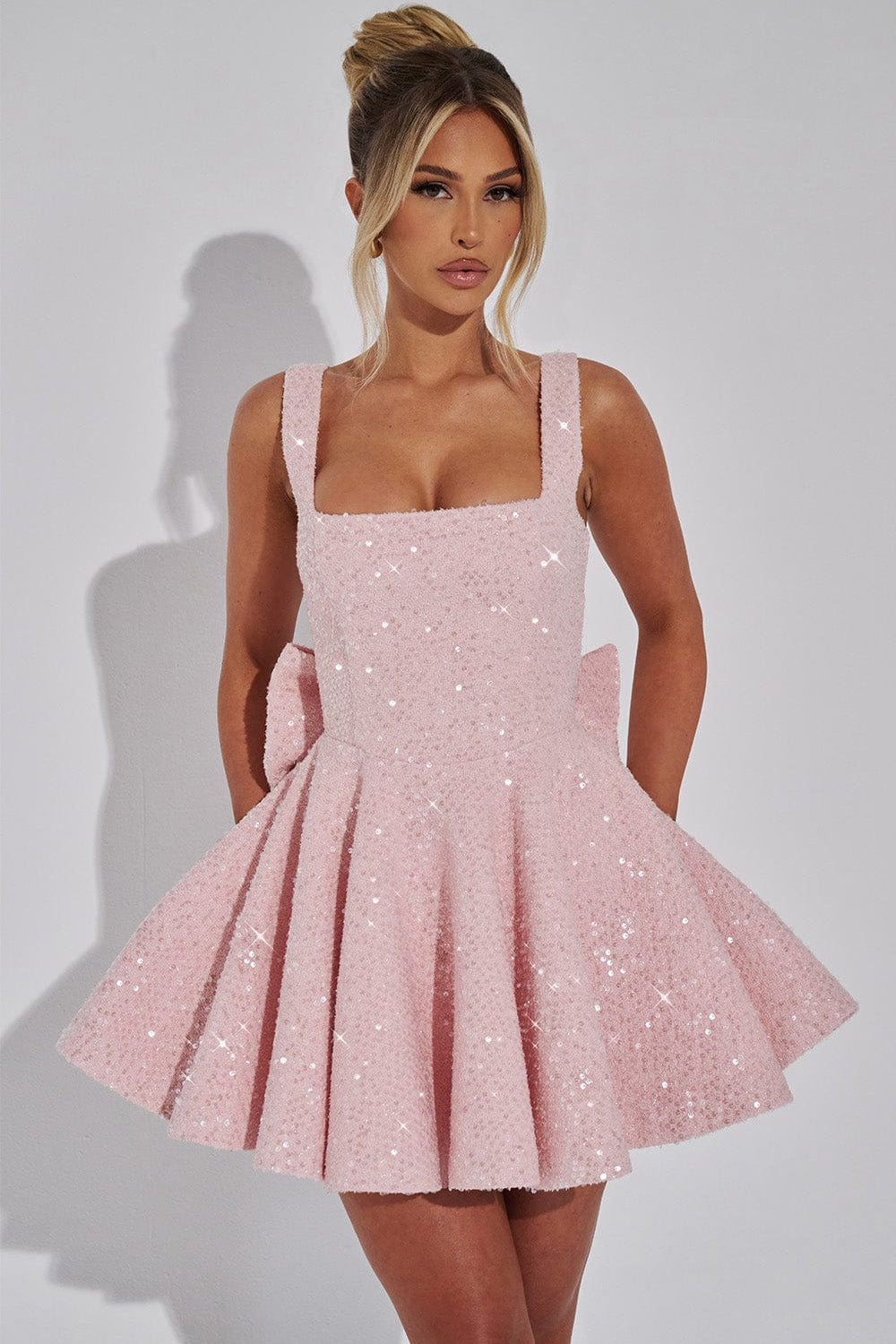 THE SUGARBLUSH MINI DRESS - PINK