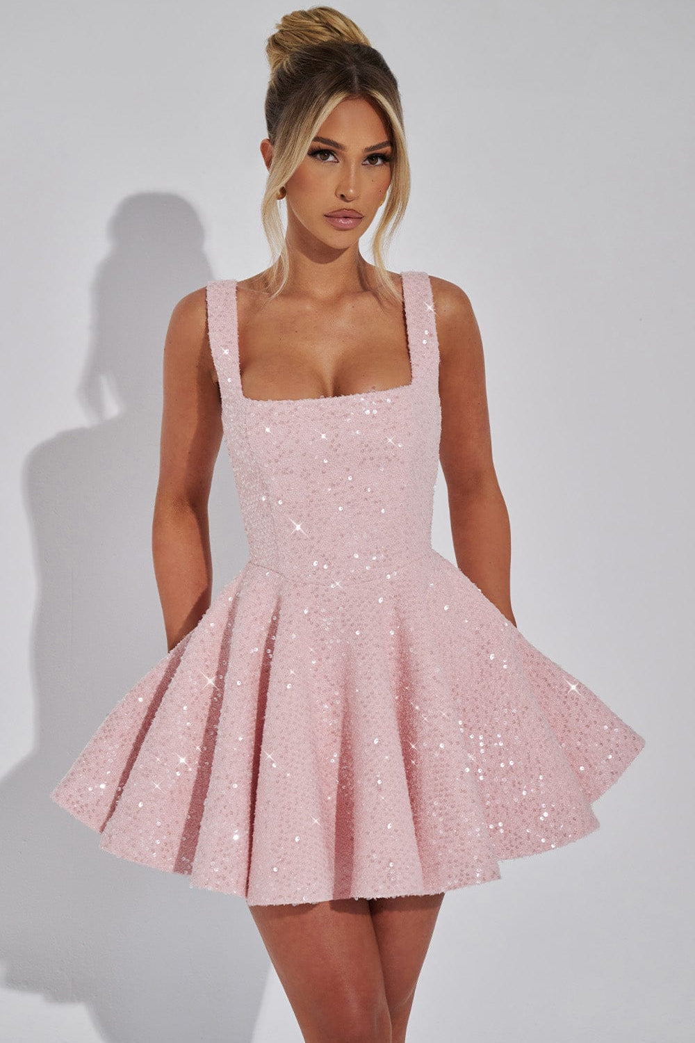 THE SUGARBLUSH MINI DRESS - PINK