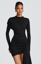 THE RAVENNA MINI DRESS - BLACK