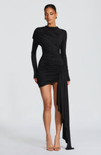 THE RAVENNA MINI DRESS - BLACK