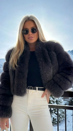MONTBLANC CROPPED FUR COAT