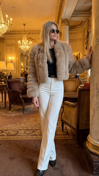 MONTBLANC CROPPED FUR COAT