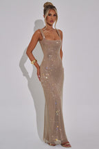 THE HALO MAXI DRESS - PINK BLUSH