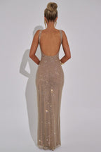 THE HALO MAXI DRESS - PINK BLUSH