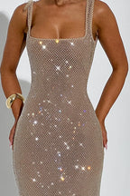 THE HALO MAXI DRESS - PINK BLUSH