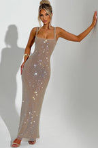 THE HALO MAXI DRESS - PINK BLUSH