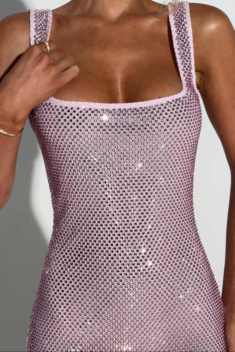 THE HALO MAXI DRESS - PINK BLUSH