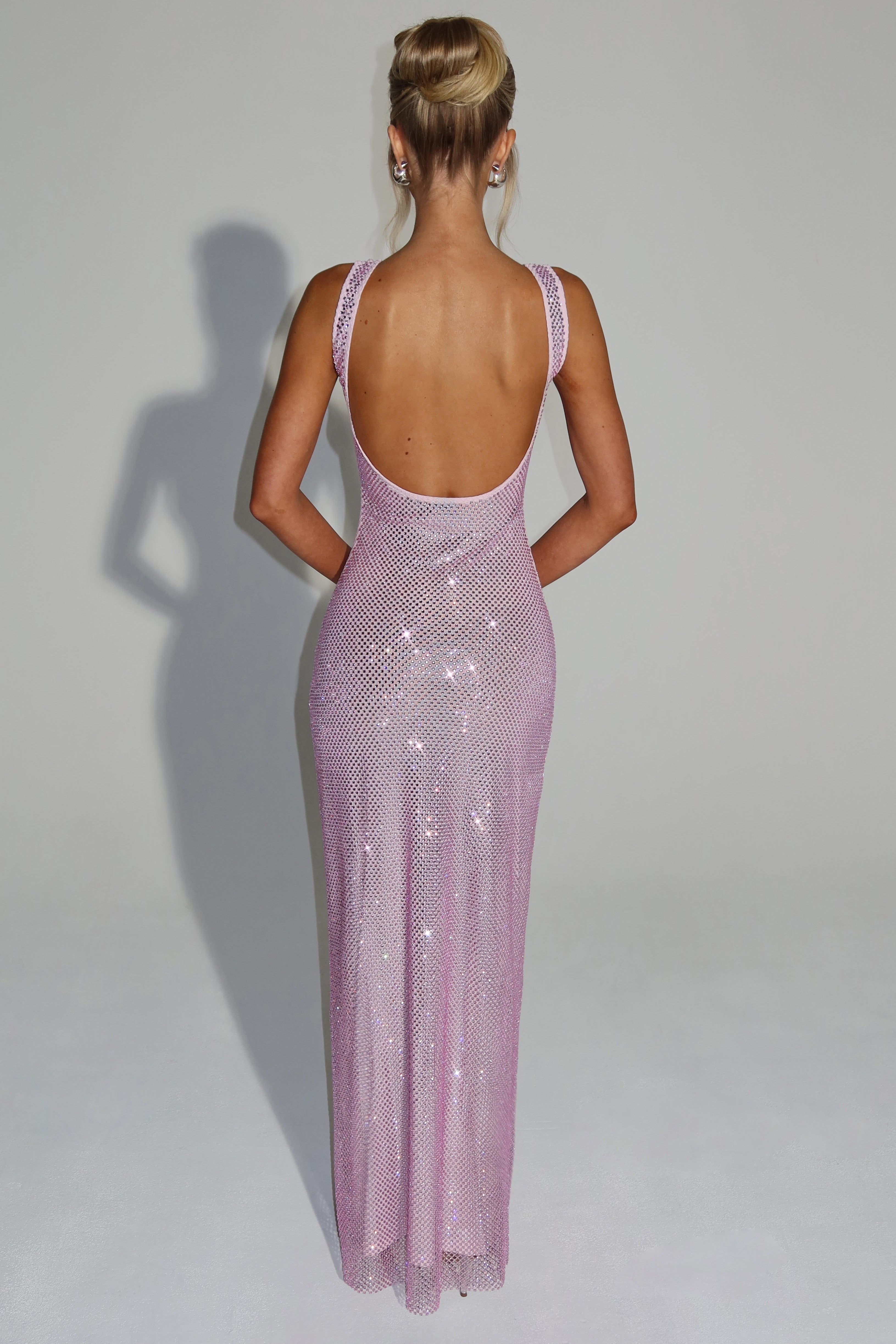 THE HALO MAXI DRESS - PINK BLUSH