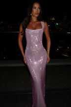 THE HALO MAXI DRESS - PINK BLUSH