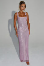 THE HALO MAXI DRESS - PINK BLUSH