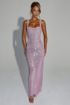 THE HALO MAXI DRESS - PINK BLUSH