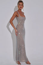 THE HALO MAXI DRESS - PINK BLUSH