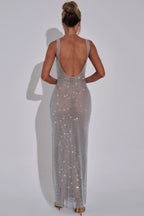 THE HALO MAXI DRESS - PINK BLUSH