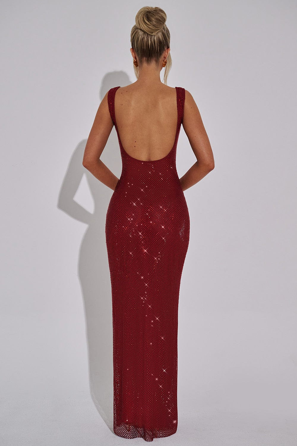 THE HALO MAXI DRESS - CHERRY RED