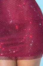 THE HALO MINI DRESS - SILVER SPARKLE