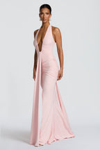 THE SCULPTED SIREN MAXI DRESS - BORDEAUX