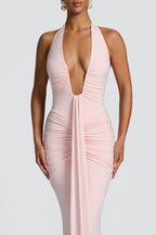 THE SCULPTED SIREN MAXI DRESS - BORDEAUX