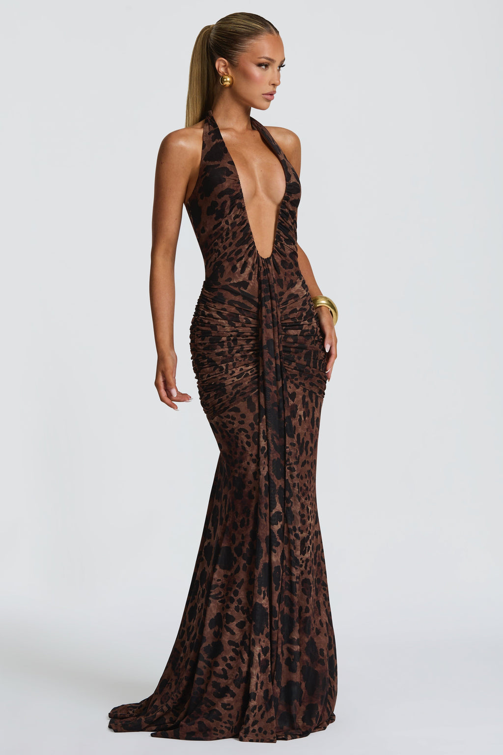 THE SCULPTED SIREN MAXI DRESS - BORDEAUX