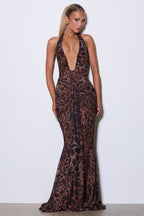 THE SCULPTED SIREN MAXI DRESS - BORDEAUX