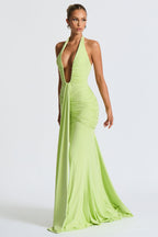 THE SCULPTED SIREN MAXI DRESS - BORDEAUX