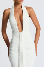 THE SCULPTED SIREN MAXI DRESS - BORDEAUX