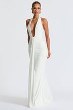 THE SCULPTED SIREN MAXI DRESS - BORDEAUX