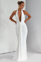 THE SCULPTED SIREN MAXI DRESS - WHITE