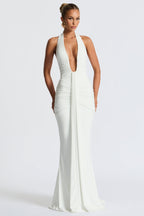 THE SCULPTED SIREN MAXI DRESS - BORDEAUX