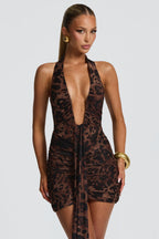 THE SCULPTED SIREN MINI DRESS - BLACK