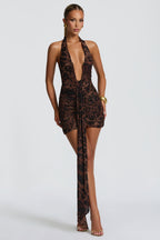 THE SCULPTED SIREN MINI DRESS - BLACK