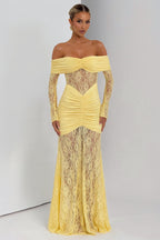 THE MOONFIRE MAXI DRESS - BUTTER YELLOW